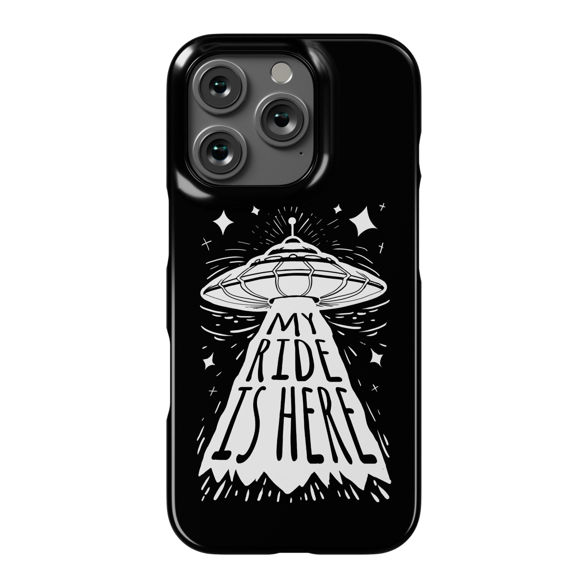 My ride Is Here Phone Case